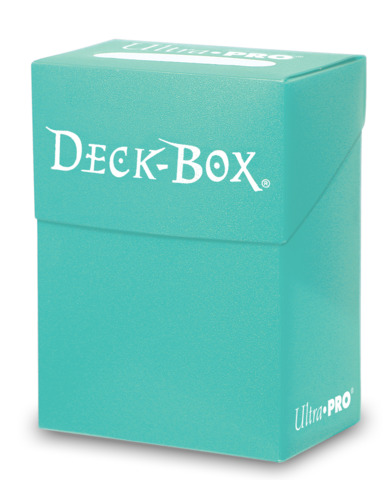 Ultra Pro Solid Aqua Deck Box